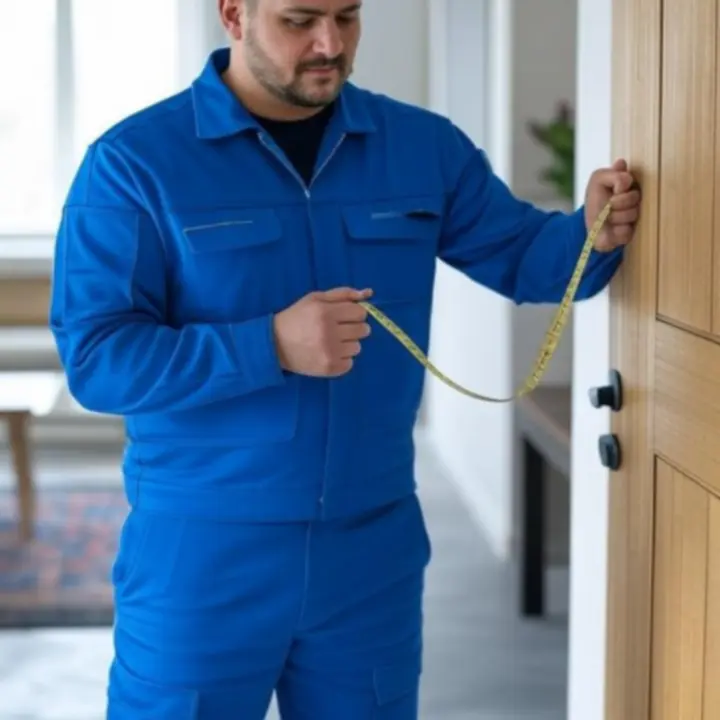 Ajtó beépítésére előkészített belső tér