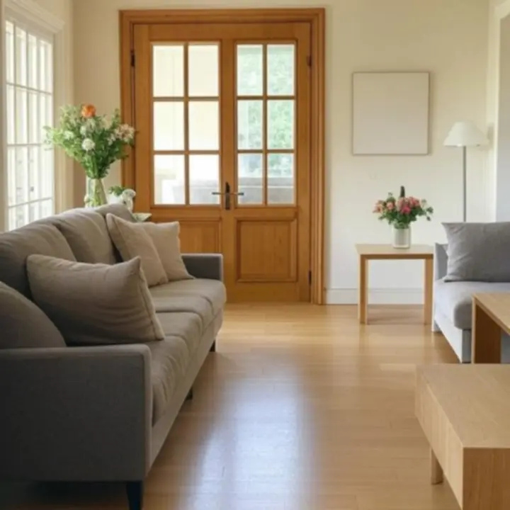 Prémium beltéri ajtó fotórealisztikus magyarországi enteriőrben