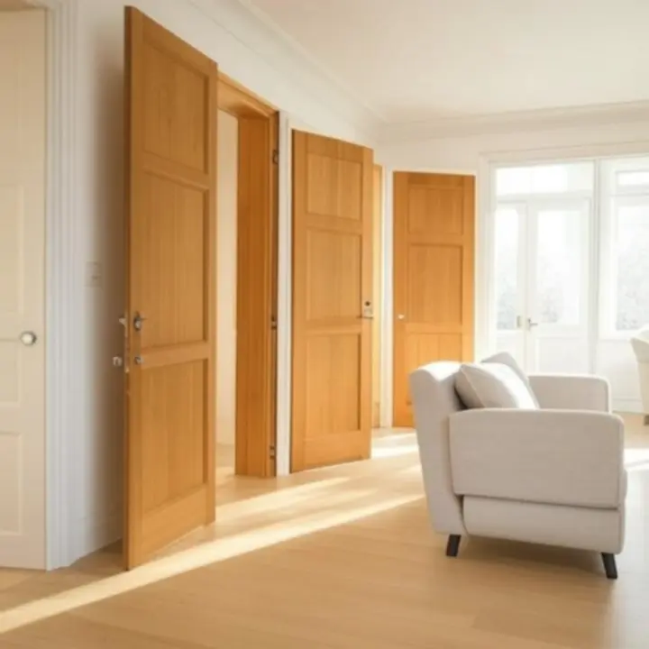 Minimalista beltéri ajtók elegáns enteriőrben