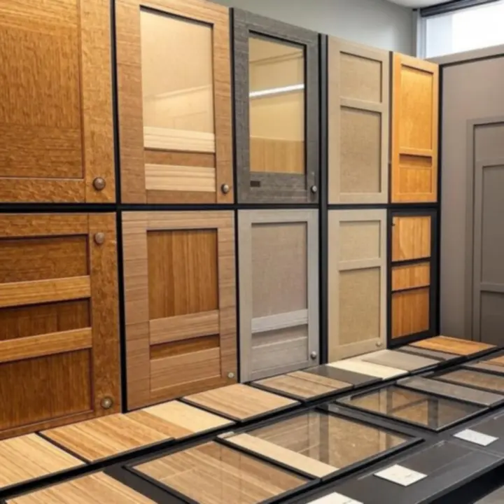 Faerezetek, üveg betétek és fémes felületek mintái